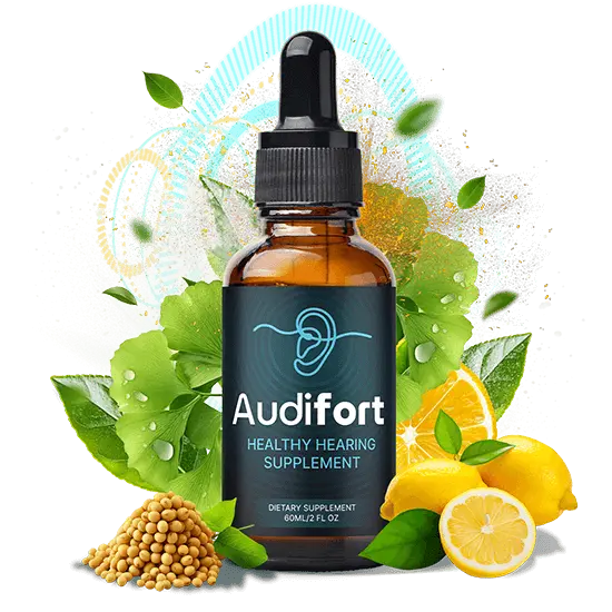 Audifort liquid dietary supplement bottle